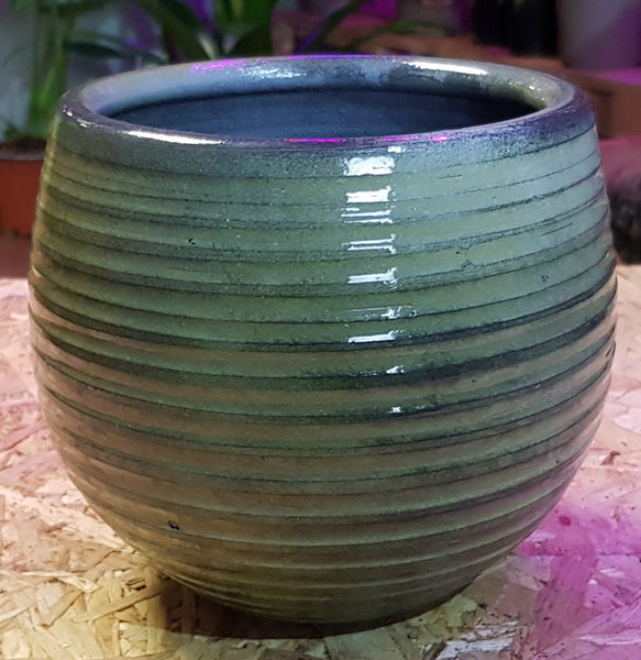 Ceramic Green Pots  ϕ-10cm - ϕ-12cm